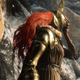Malenia from Elden Ring, presumably right before fighting Let Me Solo Her.